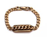 Channel Bracelet in Brass 8" - We Thieves