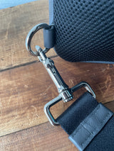 Vintage Varsity Striped Coach Backpack Grey Leather - We Thieves