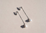 Hermione Pearl Dangle 2-in-1 Earrrings in Sterling Silver - We Thieves