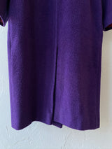 Vintage 80s Albert Nipon Purple Wool Coat Size 6 - We Thieves