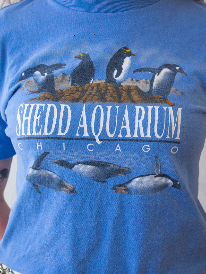 Vintage 1980s Chicago Aquarium T-Shirt M/L - We Thieves