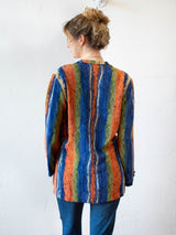 Vintage Krizia Silk Striped Blazer M/L - We Thieves