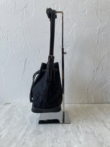 Vintage Coach Signature Black Logo Jacquard Bucket Bag - We Thieves