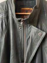 Vintage I.O.U. Long Green Leather Dolman Sleeve Coat M/L - We Thieves