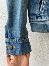 Vintage 80s Lee Riders PATD-153438 Denim Jacket 40L