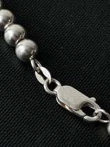 Vintage Sterling Silver Beaded Necklace - We Thieves
