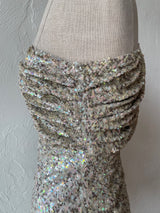 Vintage Y2K All Saints Sequin One-Shoulder Mini Dress XXS - We Thieves