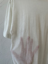 Vintage Thrashed & Sun Bleached White Palm Tree T-Shirt S - We Thieves