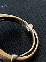 Vintage 14k Gold Ring with Pavé Diamond Size 4 - We Thieves