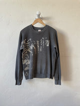 Vintage 80s Jerzees Grey Abstract Graphic Crewneck Sweatshirt S/M - We Thieves