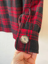 Vintage Pendleton Grey and Red Wool Coat S/M - We Thieves