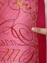 Vintage Hermes Fuschia Pink Effluves Silk Scarf - We Thieves