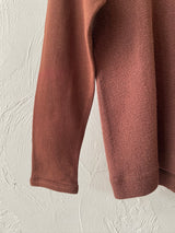 Vintage Issey Miyake Earth Brown Cotton Long Sleeve Knit Shirt S - We Thieves