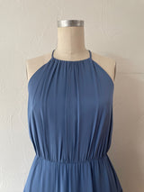 Vintage Milly Periwinkle Blue Silk Tiered Dress with Wire Hem S/M - We Thieves