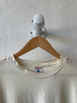 Vintage Oban Whiskey Long-Sleeve Cream Thrashed T-Shirt L/XL