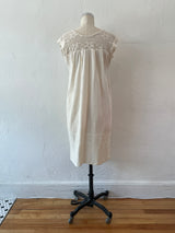 Vintage 1970s Cotton Crotchet Dress
