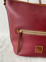 Vintage Dooney & Bourke Brick Red Pebbled Leather Handbag - We Thieves