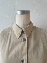 Vintage Utilitarian Beige Cotton Mermaid Hem Dress L - We Thieves