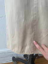 Vintage Utilitarian Beige Cotton Mermaid Hem Dress L - We Thieves