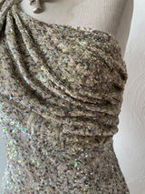 Vintage Y2K All Saints Sequin One-Shoulder Mini Dress XXS - We Thieves