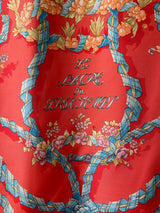 Vintage Hermes Le Sacre du Printemps Scarlet Silk Scarf - We Thieves