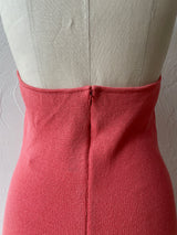 Vintage St John Flamingo Pink Halter Dress S - We Thieves