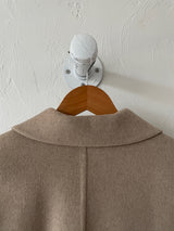Vintage Akris Beige Cashmere A-Line Car Coat S