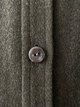 Vintage 60s/70s Yves Saint Laurent Olive Green Wool Loden Cape