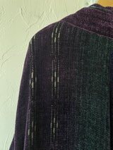 Vintage Cynthia Krause Weavers Jewel-Toned Chenille Long Cardigan Sweater M/L - We Thieves