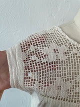 Vintage 1970s Cotton Crotchet Dress