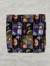 Vintage Nicole Miller Golf Square Silk Scarf Scarf - We Thieves