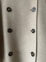 Vintage Akris Beige Cashmere A-Line Car Coat S