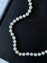 Vintage 16" 14k White Gold 5mm Pearl Necklace