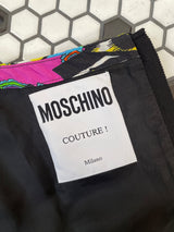 Vintage Moschino Silk "HAPPY" Graphic Print Crop Top S - We Thieves