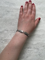 Vintage Artisan Signed Modernist Sterling Silver Bracelet - We Thieves