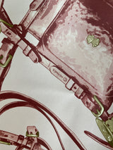 Vintage Hermes Pink & Mauve Brides Rebelles Silk Scarf - We Thieves