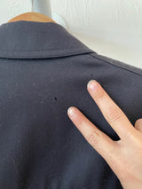 Vintage Calvin Klein Dark Navy Wool Zippered Blazer Jacket XS/S - We Thieves