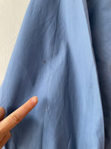 Vintage 80s Yves Saint Laurent Rive Gauche Lightweight Blue Jacket Jacket M (AS-IS)