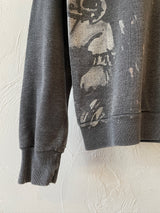 Vintage 80s Jerzees Grey Abstract Graphic Crewneck Sweatshirt S/M - We Thieves