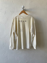 Vintage Oban Whiskey Long-Sleeve Cream Thrashed T-Shirt L/XL