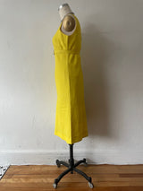 Vintage 1960s Miss DR Bright Yellow Dress with Belt S/M - We Thieves