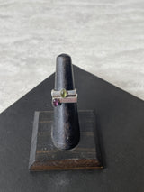 Vintage Sterling Silver Stacking Stone Ring Set Size 6 - We Thieves