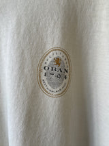Vintage Oban Whiskey Long-Sleeve Cream Thrashed T-Shirt L/XL