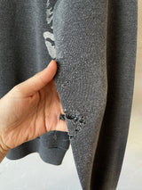 Vintage 80s Jerzees Grey Abstract Graphic Crewneck Sweatshirt S/M - We Thieves