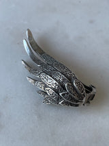 Vintage Zentall Angel Wing Clip On Earrings