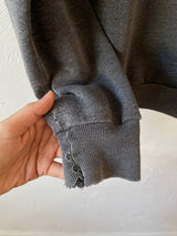 Vintage 80s Jerzees Grey Abstract Graphic Crewneck Sweatshirt S/M - We Thieves