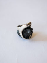 Vintage Sterling Brutalist Oval Ring Size 6 - We Thieves