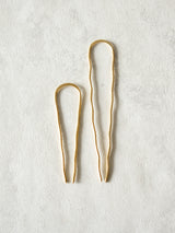 Hammered Brass Hair Pins - We Thieves