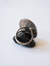 Vintage Native American Coral + Turquoise Sterling Ring Size 7 - We Thieves