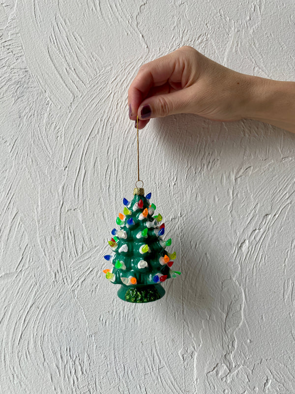 Christmas Tree Glass Ornament